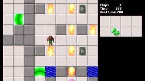 CCLP1 level 69 solution - 288 seconds