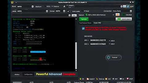 MTK MT62xx Feature Phones Repair IMEI by Hydra Tool