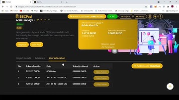 Bscpad live participate in Demodyfi IDO and result share