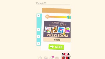 Puzzledom - Number Link - Expert Level 1 - 50 - Walkthrough
