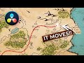 Easy travel map effect in davinci resolve 185  animated line tutorial