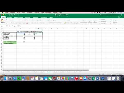 Video: Hoe Maak Je Een Tafel Van Vermenigvuldiging In Excel