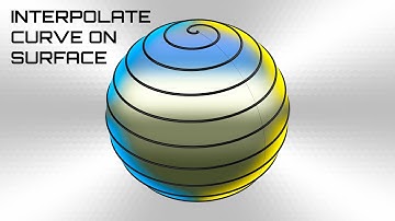 Interpolate curve on surface
