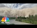 Watch: Sandstorm Engulfs City In Northwest China