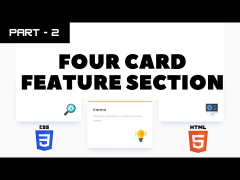 Four card feature section part - 2