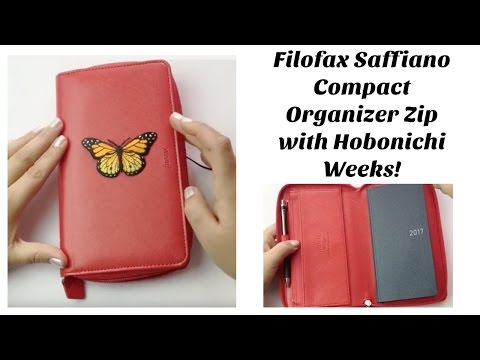 Saffiano Poppy Filofax Personal Organizer