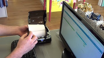 How to load 4 x 6 Postage labels into a Dymo 4xl Label printer?