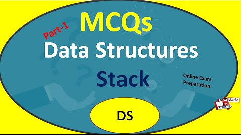 Stack in Data structures MCQs|Short answer questions DS|DS interview questions on Stack/ SET/NET CS