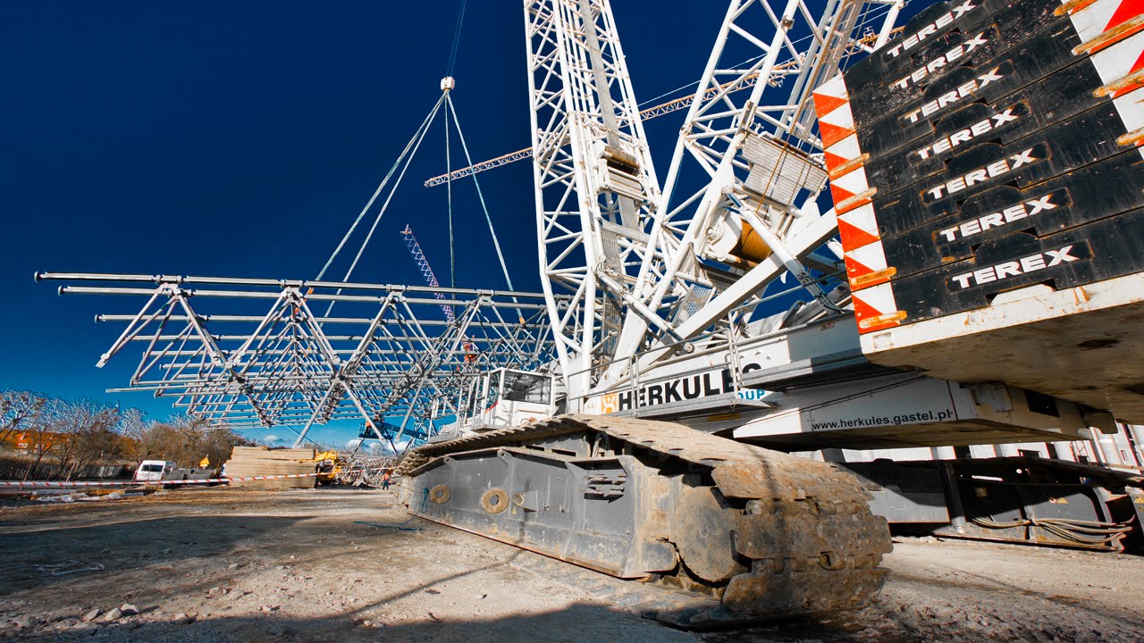 Terex CC 2500-1 Heavy Lift Crane Herkules Polska Szczecin Hala Netto Arena