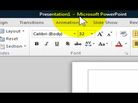 How to Enter Text In PowerPoint 2010 or 2007
