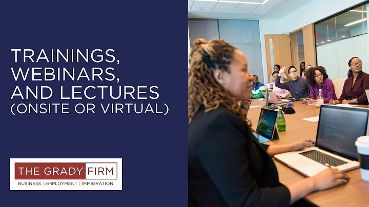 Trainings, Webinars, and Lectures Provided Onsite ...