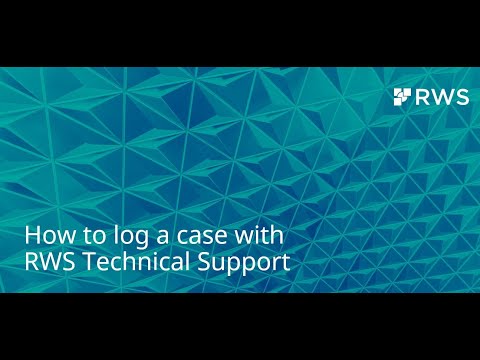Logging a new case on the RWS Support Gateway
