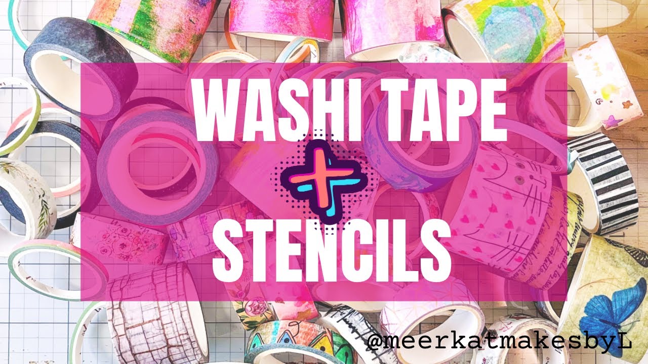Have YOU tried this?! Washi Tape + Stencils = beautiful card making!