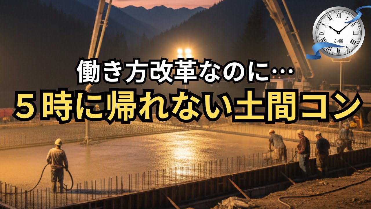 【現場監督必見】土間コン打設が夕方5時に終わると危険！？左官職人が夜中まで働く理由