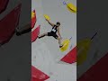 The moment when french mejdi schalck became world champion at ifsc climbing world cup seoul 2023