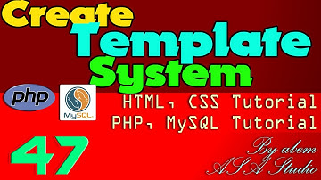 Create Template System, 47, Left Navigation Adding Position and Z Index, PHP, MySQL, CSS Tutorial Se