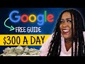 Free step by step guide to earning 300 a day with google digital products