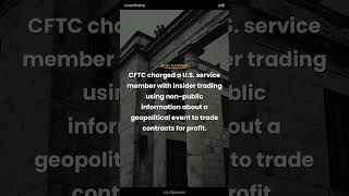 CFTC just dropped charges on an active duty service member for trading event contr... #Shorts