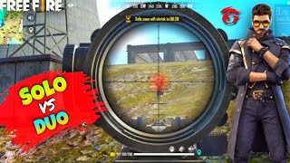 SOLO VS DUO🔥🔥🔥|| OVERPOWER GAMEPLAY WITH AWM || GARENA FREE FIRE BY 👉👉👉FF INFO