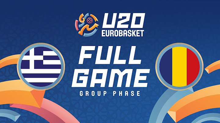 Group Phase | Greece v Romania | Full Basketball Game | FIBA U20 EuroBasket 2025