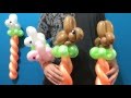 One Balloon Bunny! Cute Bunny Carrot Wands!