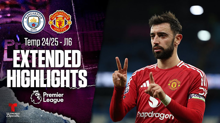 Manchester City vs. Manchester United | Highlights Premier League | Jornada 16 | Telemundo Deportes