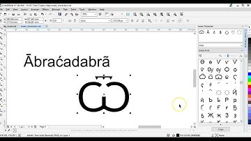 A CorelDraw Tip - inserting special characters