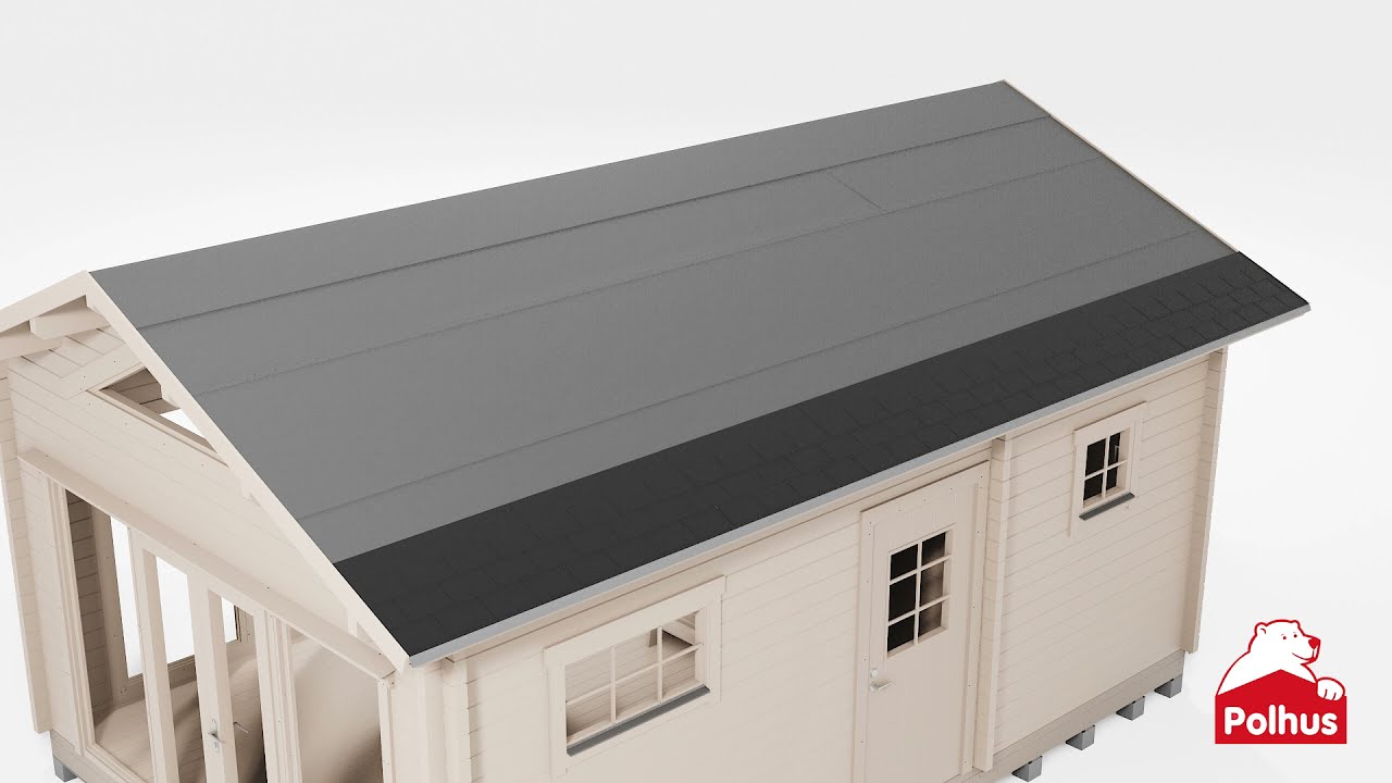 So verlegen Sie Schindeln und Unterlegpappe - Polhus Schindelpaket