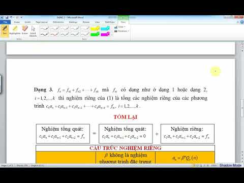 Video Giải công thức truy hồi tuyến tính tổng quát có hệ số... - youtube