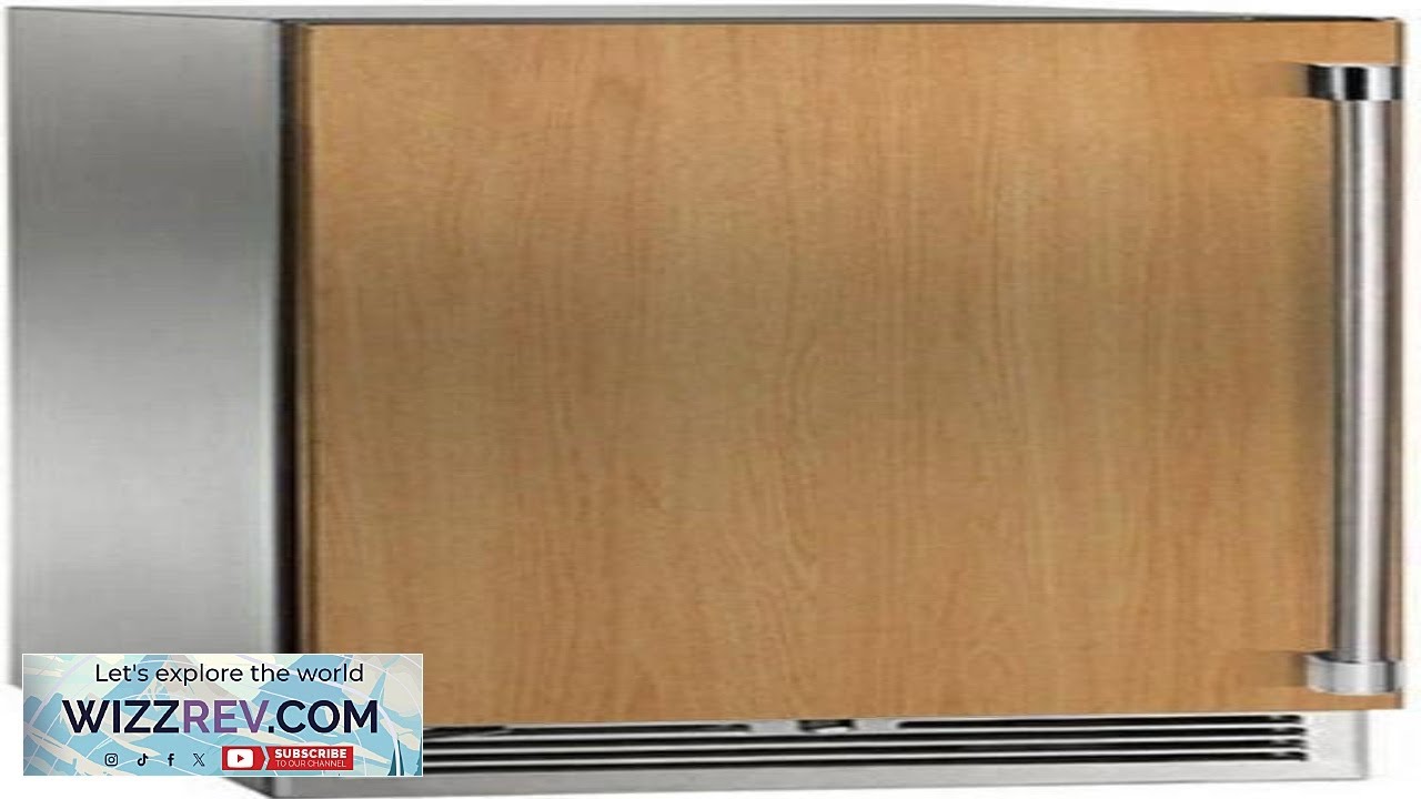 Perlick 24" Marine Grade Beverage Center with fully integrated panel ready solid door