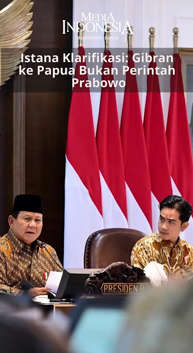 Istana Klarifikasi: Gibran ke Papua Bukan Perintah Prabowo