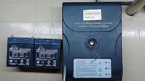 Replacing Batteries for 24V AC/DC backup battery controller for electric rolling door motor