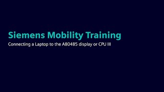 Tutorial: Connecting a Laptop to the A80485 Display or CPU III