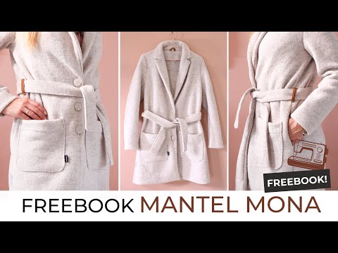 Mantel nähen ♥ Freebook MONA | Stoffe Hemmers 🍂 🍁