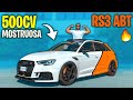 AUDI RS3 ABT DA 500 CV: UN MOSTRO MAI PROVATO PRIMA ( nuova livrea )