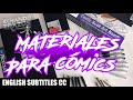 LOS MATERIALES PARA DIBUJAR TU PROPIO COMIC