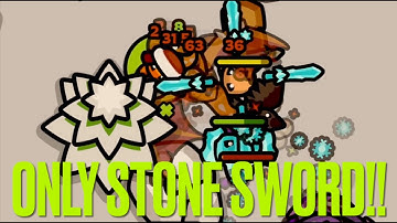 [Taming.io] ❄️ONLY STONE SWORD❄️ challenge