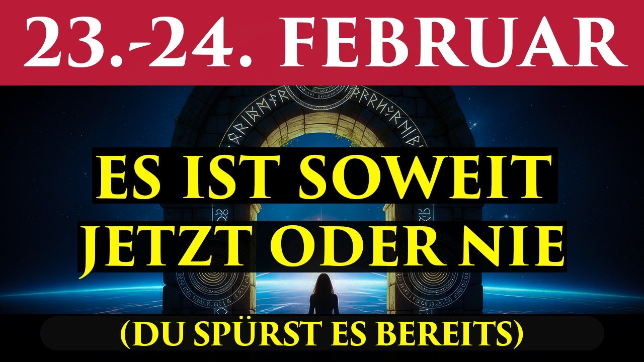 DU MUSST DAS WISSEN! 23.-24. FEB – Um 13:28 Uhr entscheidet sich DEIN Leben für 12 Jahre!