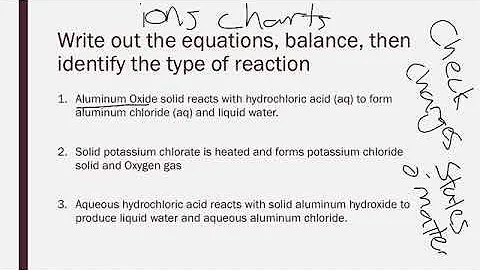 Gen Chem - Reactions Practice