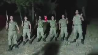 Askerden Recep Tayyip Erdoğan'a dik dur eğilme!