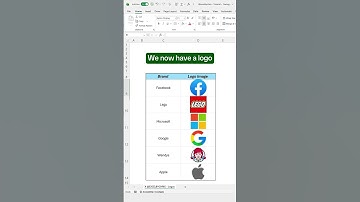 How to import brand logos in Excel! #excel #logodesign #spreadsheet