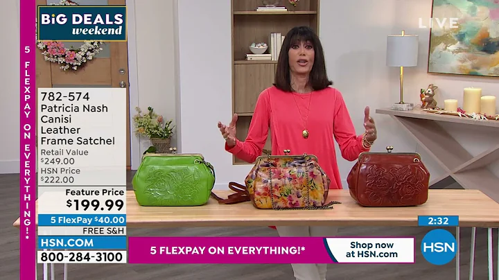 Patricia Nash Casini Leather Frame Satchel