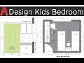 How to Design Kids Bedroom in Autocad Tutorial
