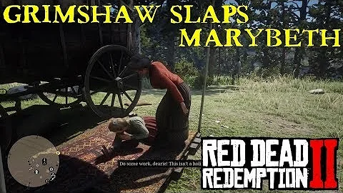 Red Dead Redemption 2 | Miss Grimshaw slaps Marybe...