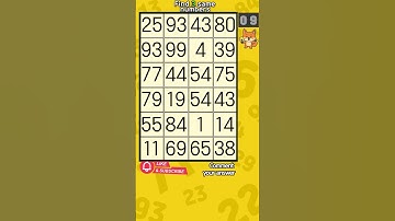 ⚡ Blink and Miss! Find the Same Numbers 1005 #brainteaser
