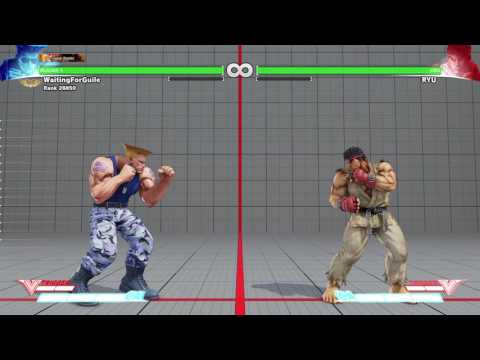 Street Fighter 2 Guile Combo Standing Flash Somersault Kick with Gamepad  and Commentary SF 2 