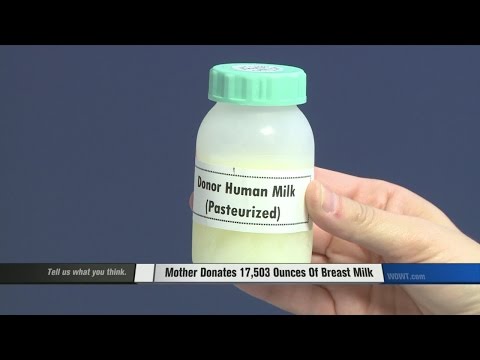 Video: Mum-of-Four osigurala svjetski rekord nakon što je donirala ekvivalent od 816 velikih Starbucks u majčinom mlijeku!