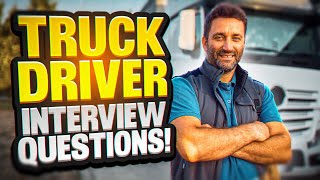 TRUCK DRIVER Interview Questions and ANSWERS! (How to PASS a Truck or Lorry Driver Job Interview!)