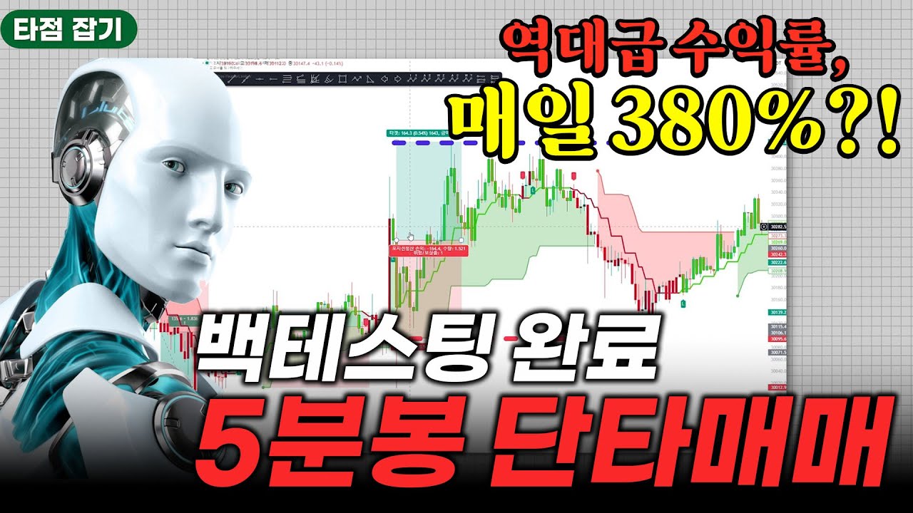 5분봉 단타 '최적화' 무료 보조지표 매매법 대공개