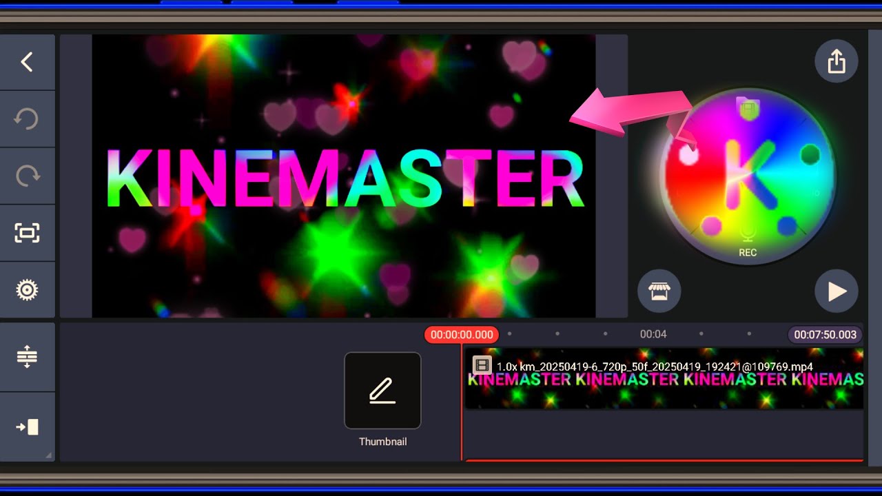 name art video editing kinemaster | kinemaster colourful text editing